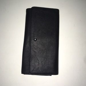 Black leather wallet